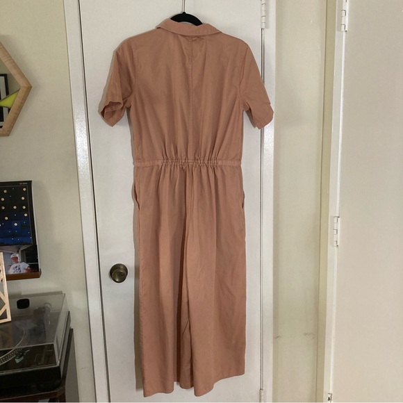 Madewell Wide Leg Utility Jumpsuit, Coral, size 10 - Picture 9 of 9